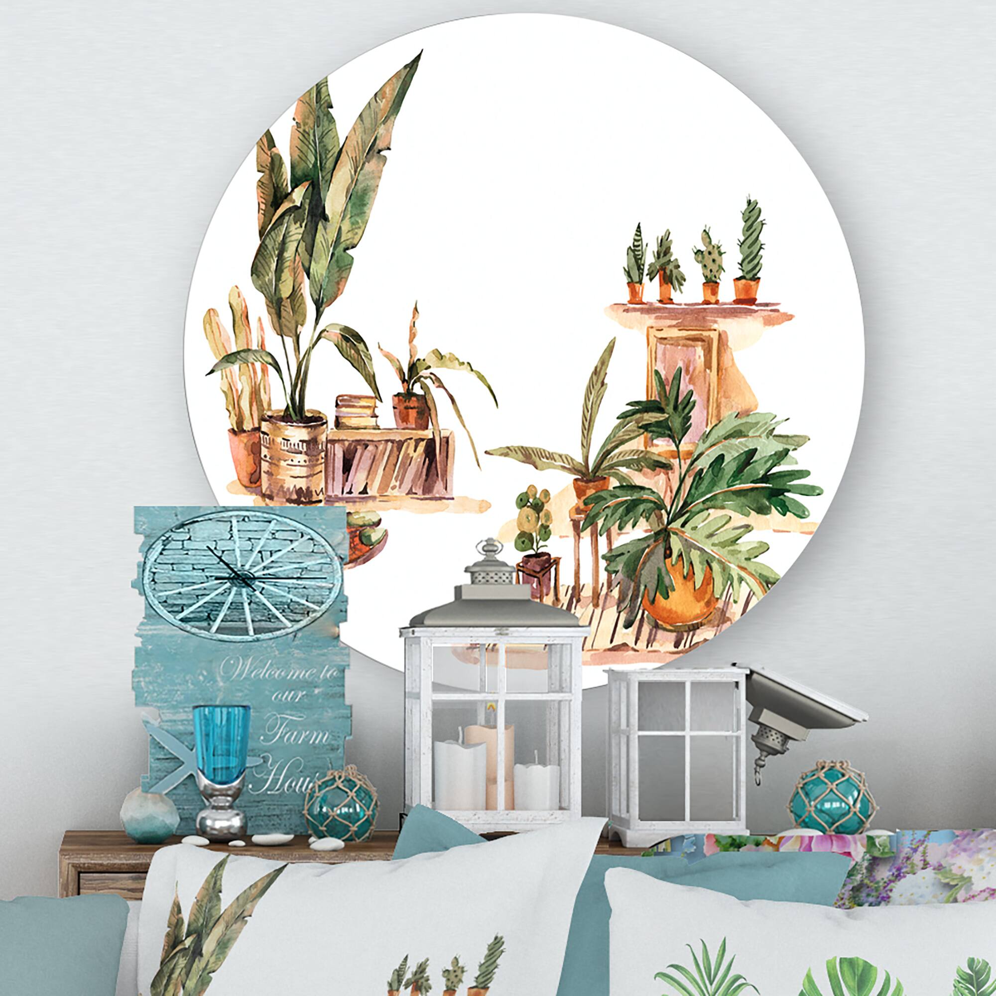 Designart - Indoor House Plants Urban Jungle III